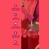 Oneshot Hydrate Electrolyte & Vitamin Drink Mix Hibiscus Dream (14 Sticks) - Beauty Tribe