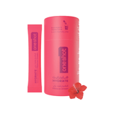 Oneshot Hydrate Electrolyte & Vitamin Drink Mix Hibiscus Dream (14 Sticks) - Beauty Tribe