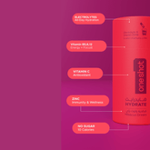 Oneshot Hydrate Electrolyte & Vitamin Drink Mix Hibiscus Dream (14 Sticks) - Beauty Tribe