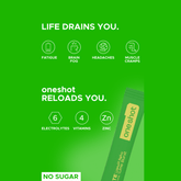 Oneshot Hydrate Electrolyte & Vitamin Drink Mix Lime Burst (14 Sticks) - Beauty Tribe