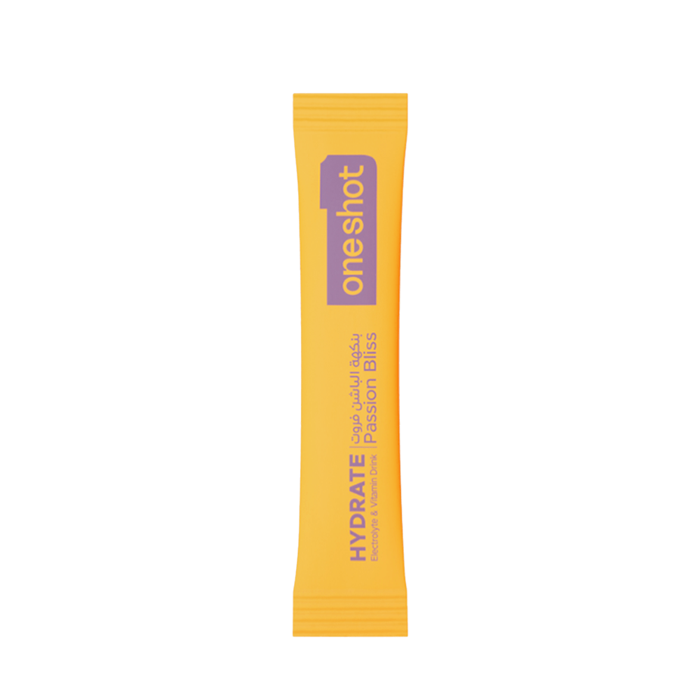 Oneshot Hydrate Electrolyte & Vitamin Drink Mix Passion Bliss (14 Sticks) - Beauty Tribe