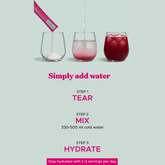 Oneshot Hydrate Electrolyte & Vitamin Drink Mix Rumman Twist (14 Sticks) - Beauty Tribe