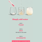 Oneshot Hydrate Electrolyte & Vitamin Drink Mix White Peach (14 Sticks) - Beauty Tribe