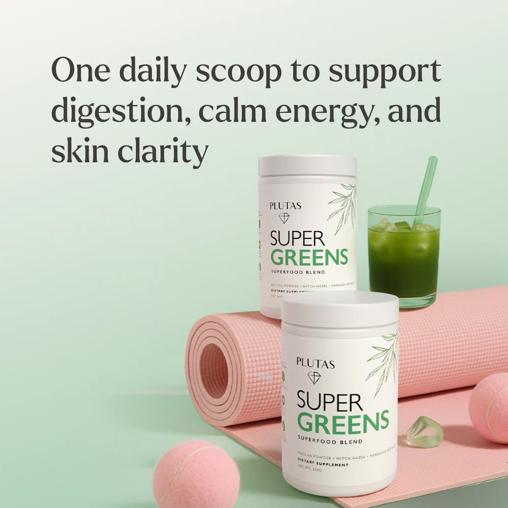 Plutas Super Greens Superfood Blend 320g - Beauty Tribe