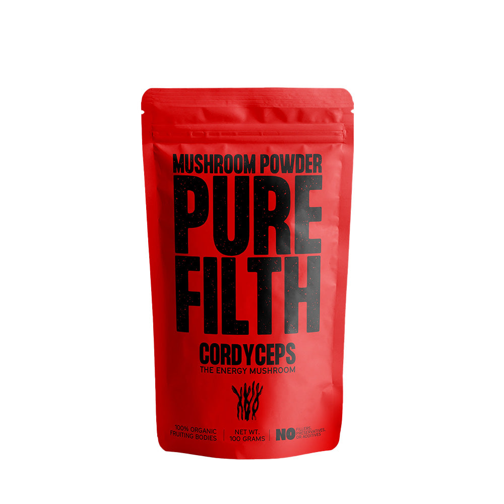 Pure Filth Cordyceps Mushroom Extract Powder  100g (50 Servings)