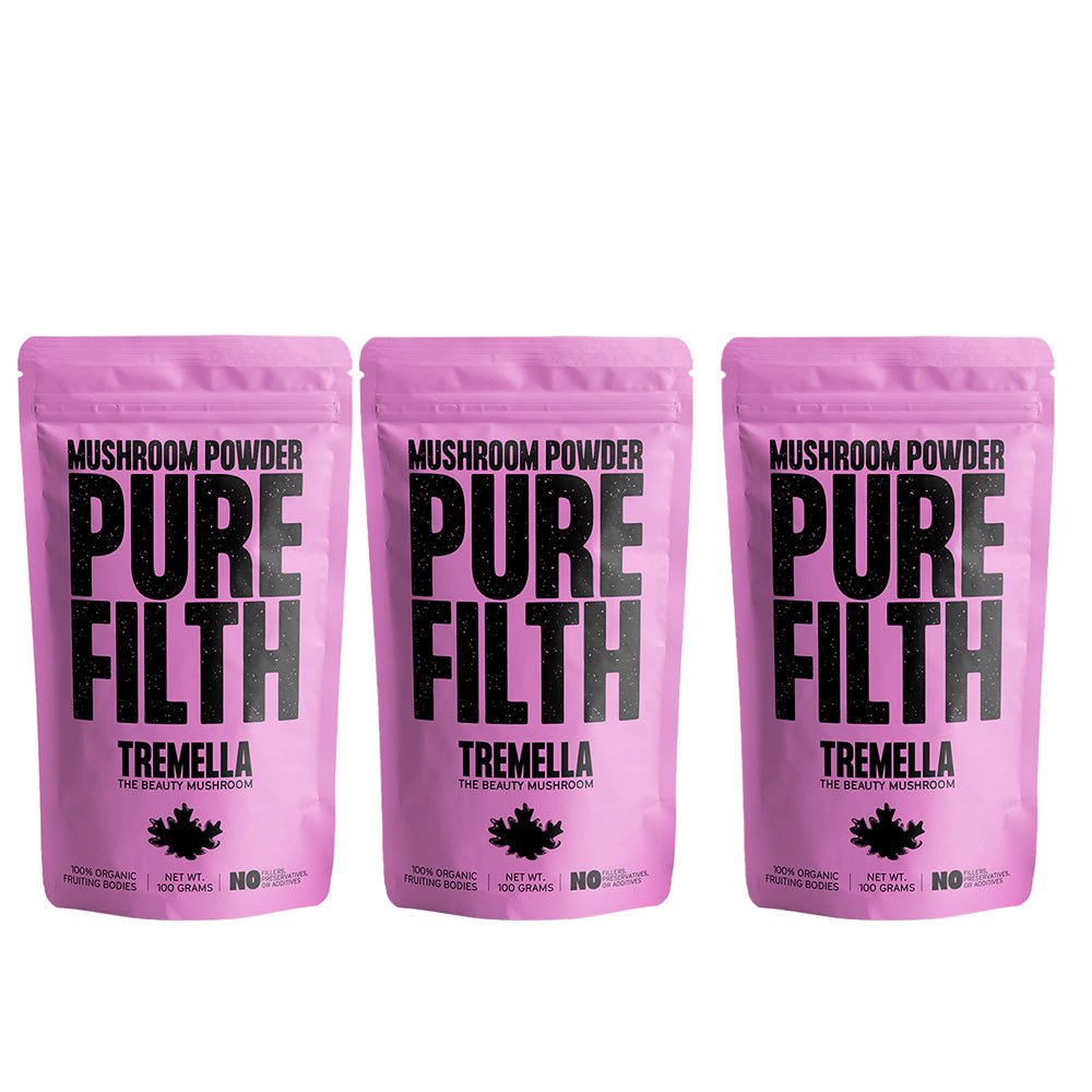 Pure Filth Tremella Mushroom Extract Powder 100g 3 Pack Set - Beauty Tribe