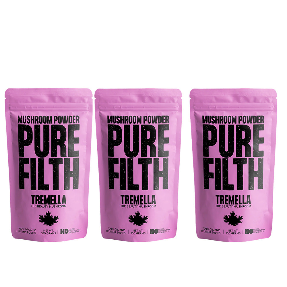 Pure Filth Tremella Mushroom Extract Powder 100g 3 Pack Set