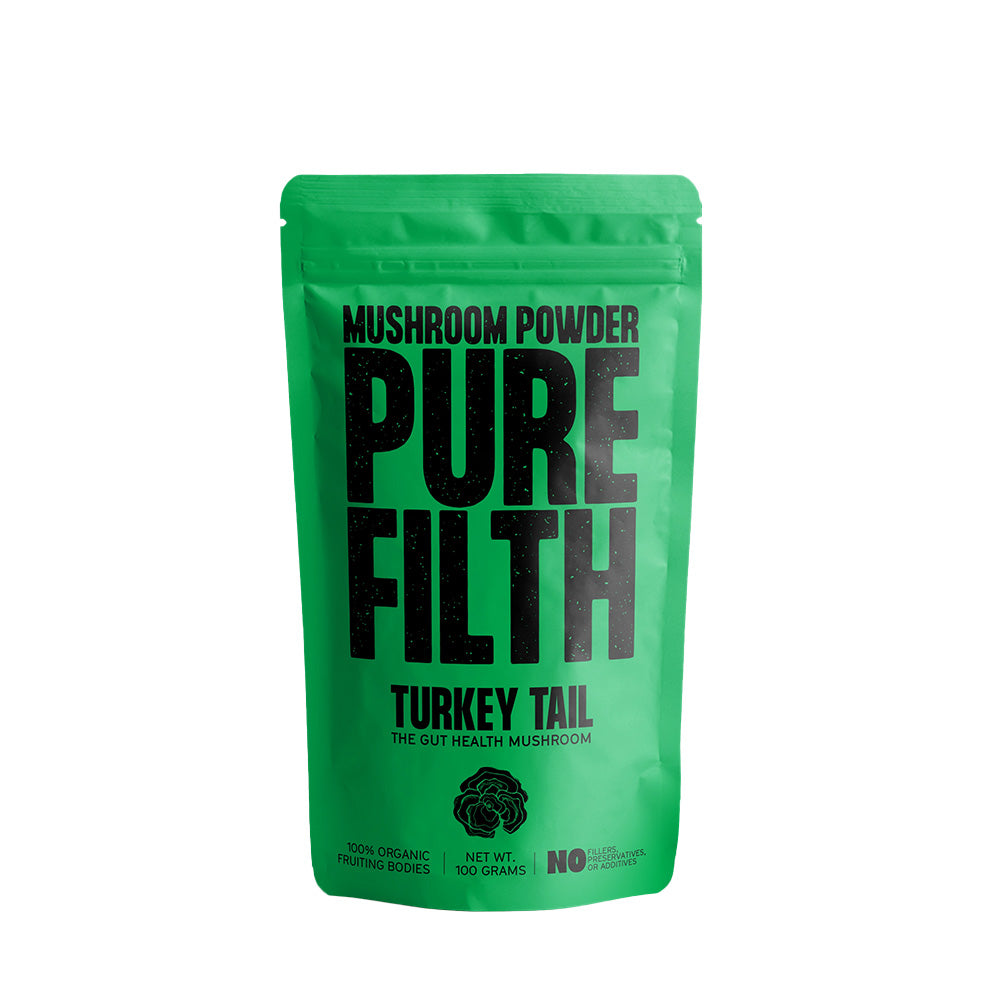 Pure Filth Turkey Tail Mushroom Extract Powder  100g (50 Servings)