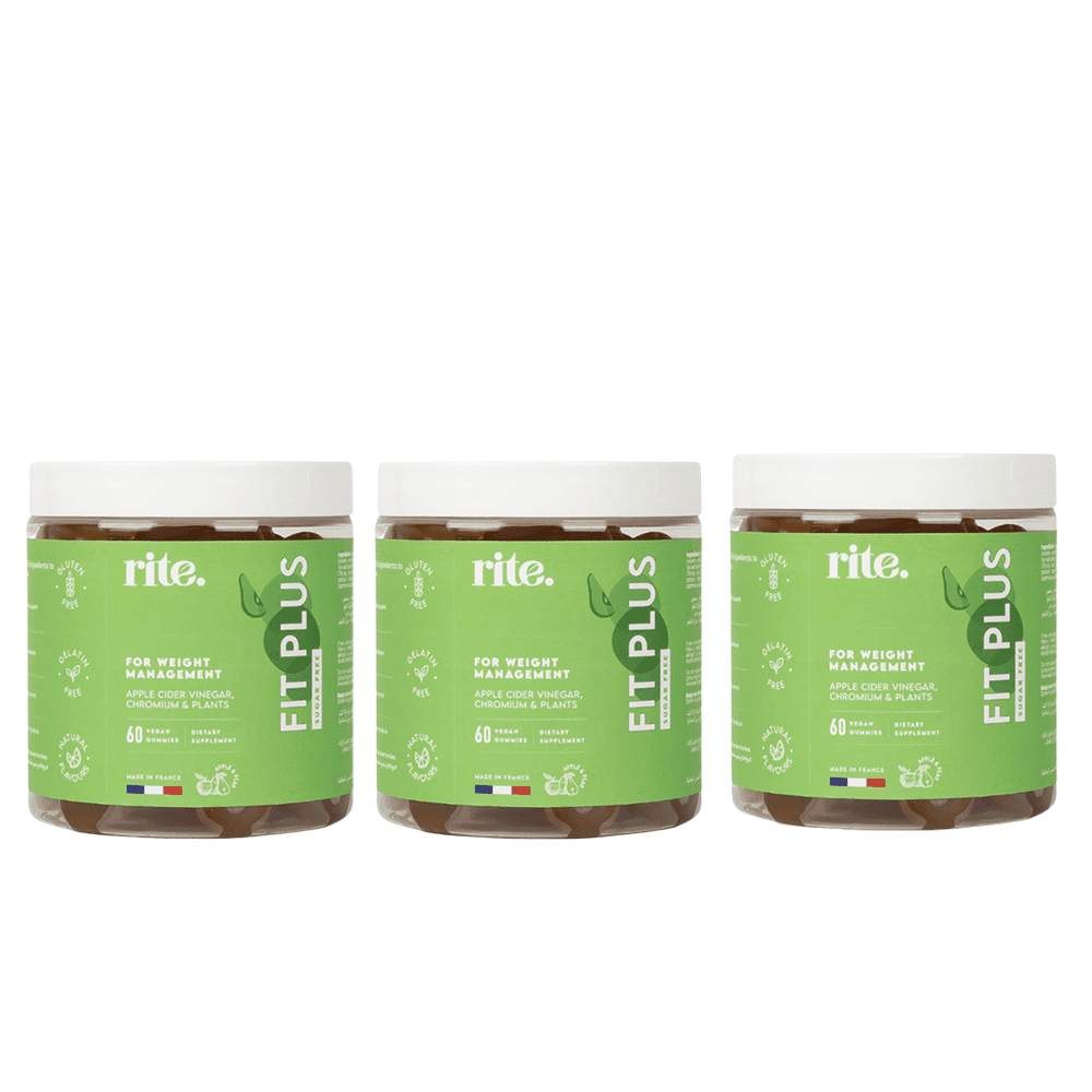Rite Fit Plus Sugar Free Vegan Gummies 3 Pack Set - Beauty Tribe