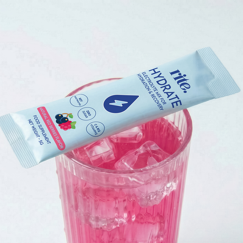 Rite Hydrate Electrolytes Red Berries - 15 sticks