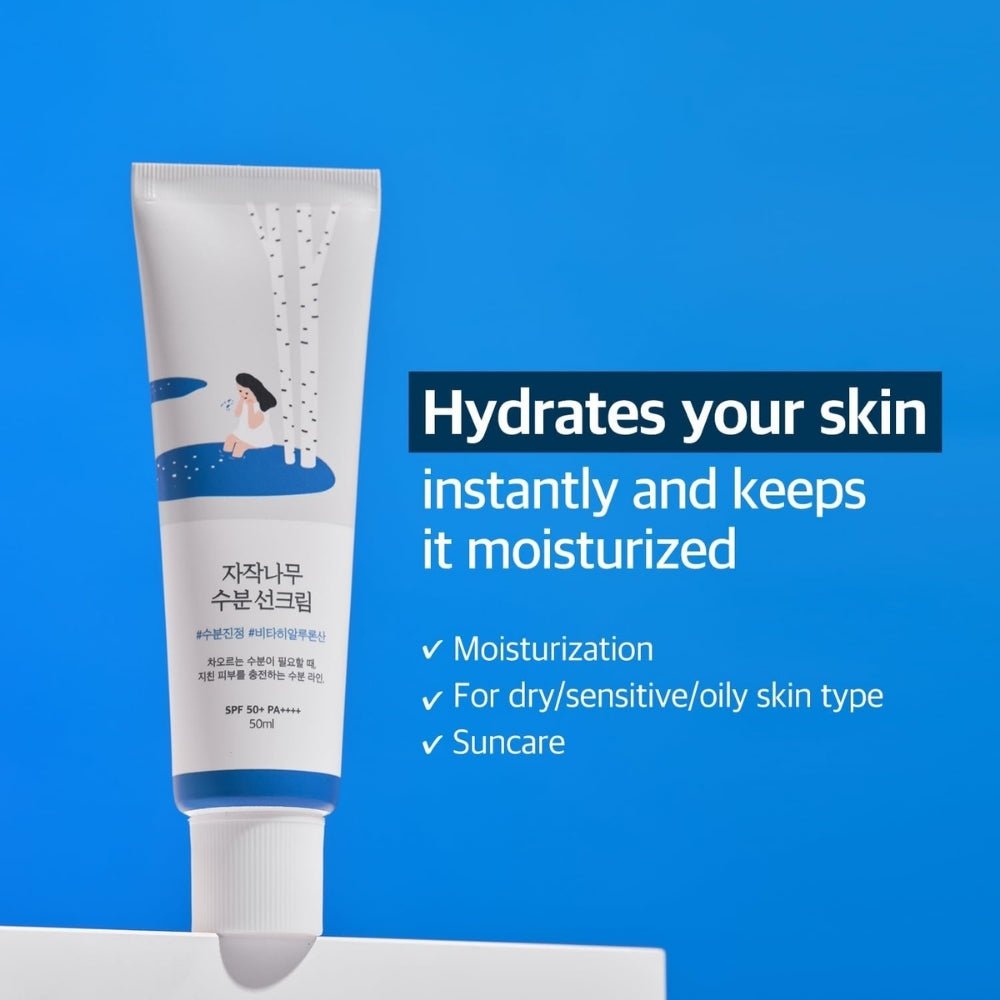 Round Lab Birch Juice Moisturizing Sun Cream 50ml - Beauty Tribe