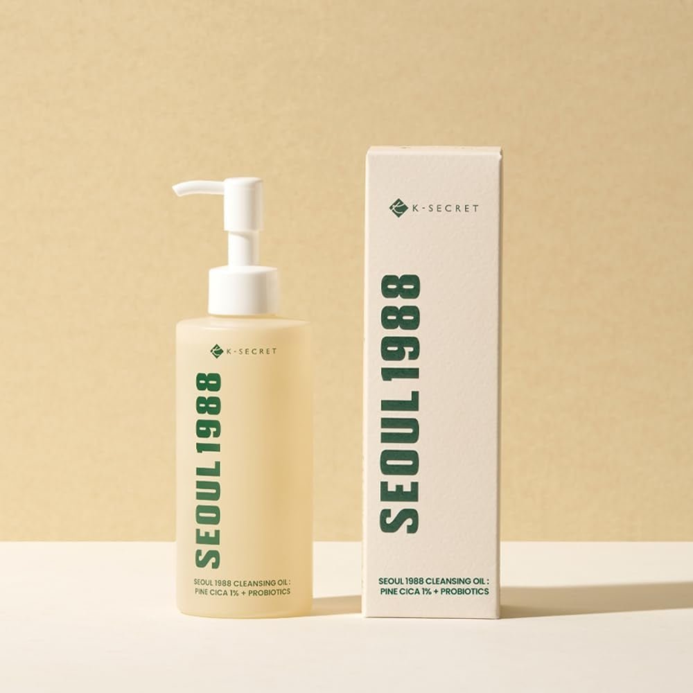 SEOUL 1988 Cleansing Oil - Pine Cica 1% + Probiotics 200ml - Beauty Tribe
