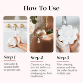 Spongelle Daisy Collection Bulgarian Rose Body Wash Infused Spongette 50 g (7+ Uses) - Beauty Tribe