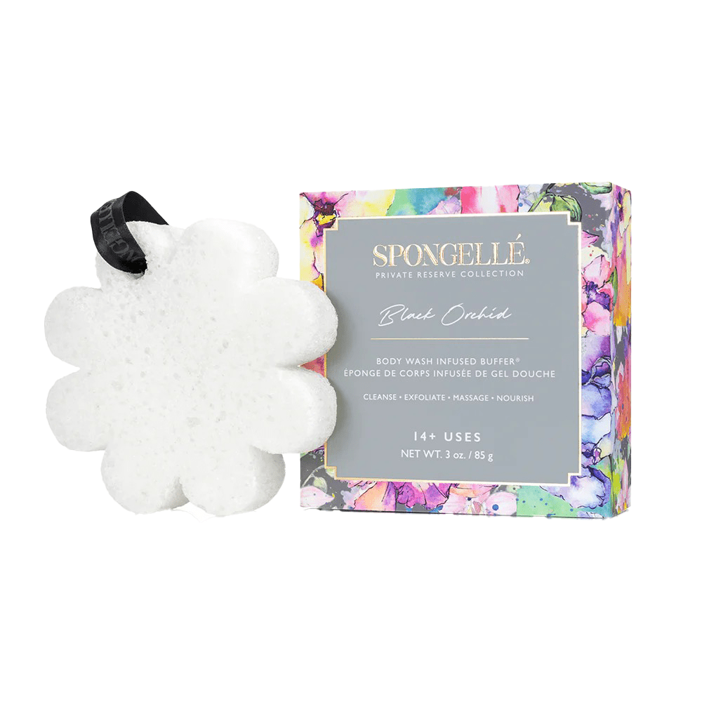 Spongelle Private Reserve Black Orchid Body Wash Infused Buffer 85 g (14+Uses) - Beauty Tribe