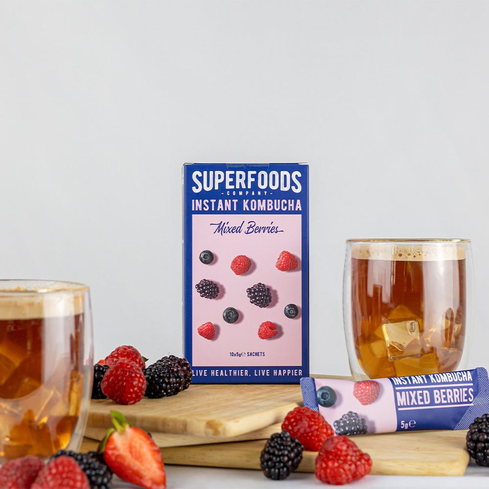 Super Foods Instant kombucha Box Mixed Berries 50g (10 x 5g) - Beauty Tribe
