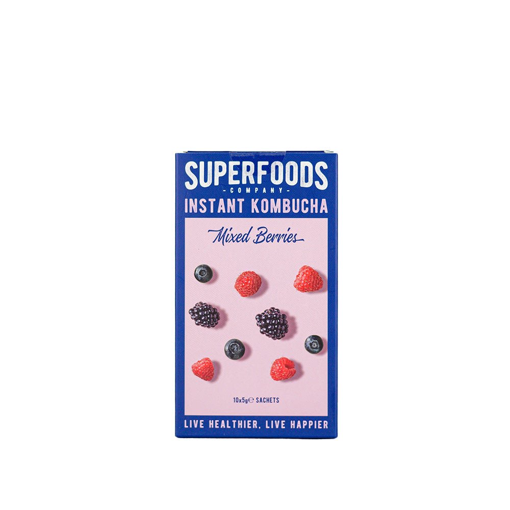 Super Foods Instant kombucha Box Mixed Berries 50g (10 x 5g) - Beauty Tribe