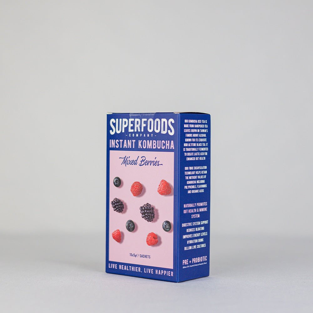 Super Foods Instant kombucha Box Mixed Berries 50g (10 x 5g) - Beauty Tribe