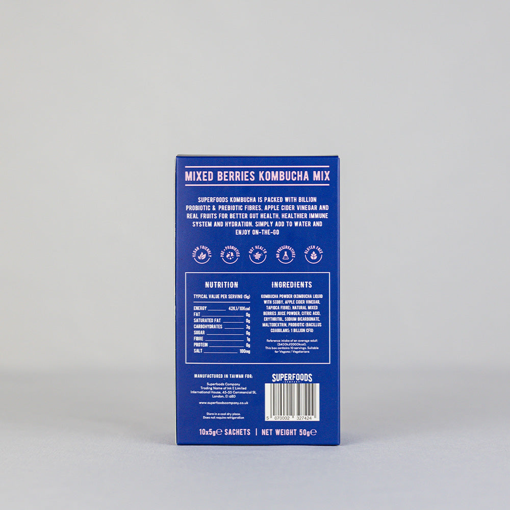 Super Foods Instant kombucha Box Mixed Berries 50g (10 x 5g)