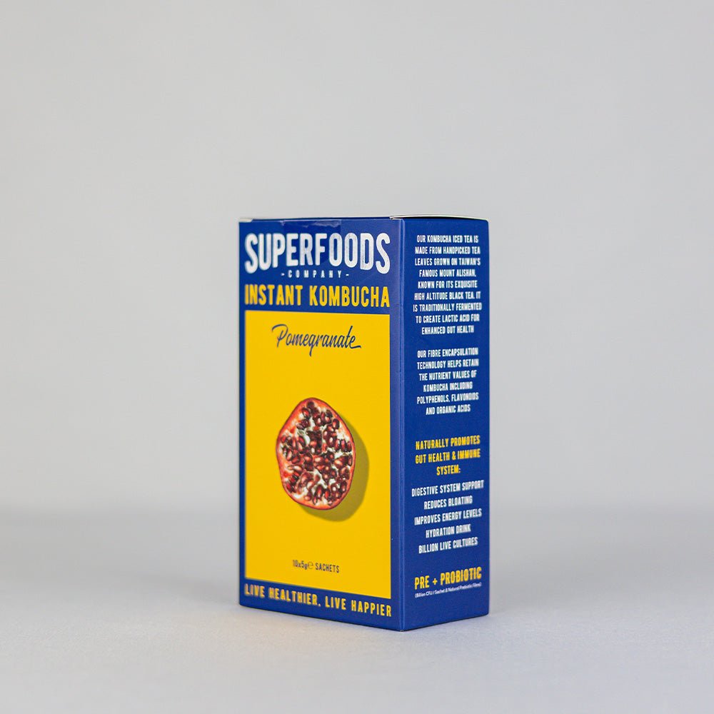 Super Foods Instant kombucha Box Pomegranate 50g (10 x 5g) - Beauty Tribe