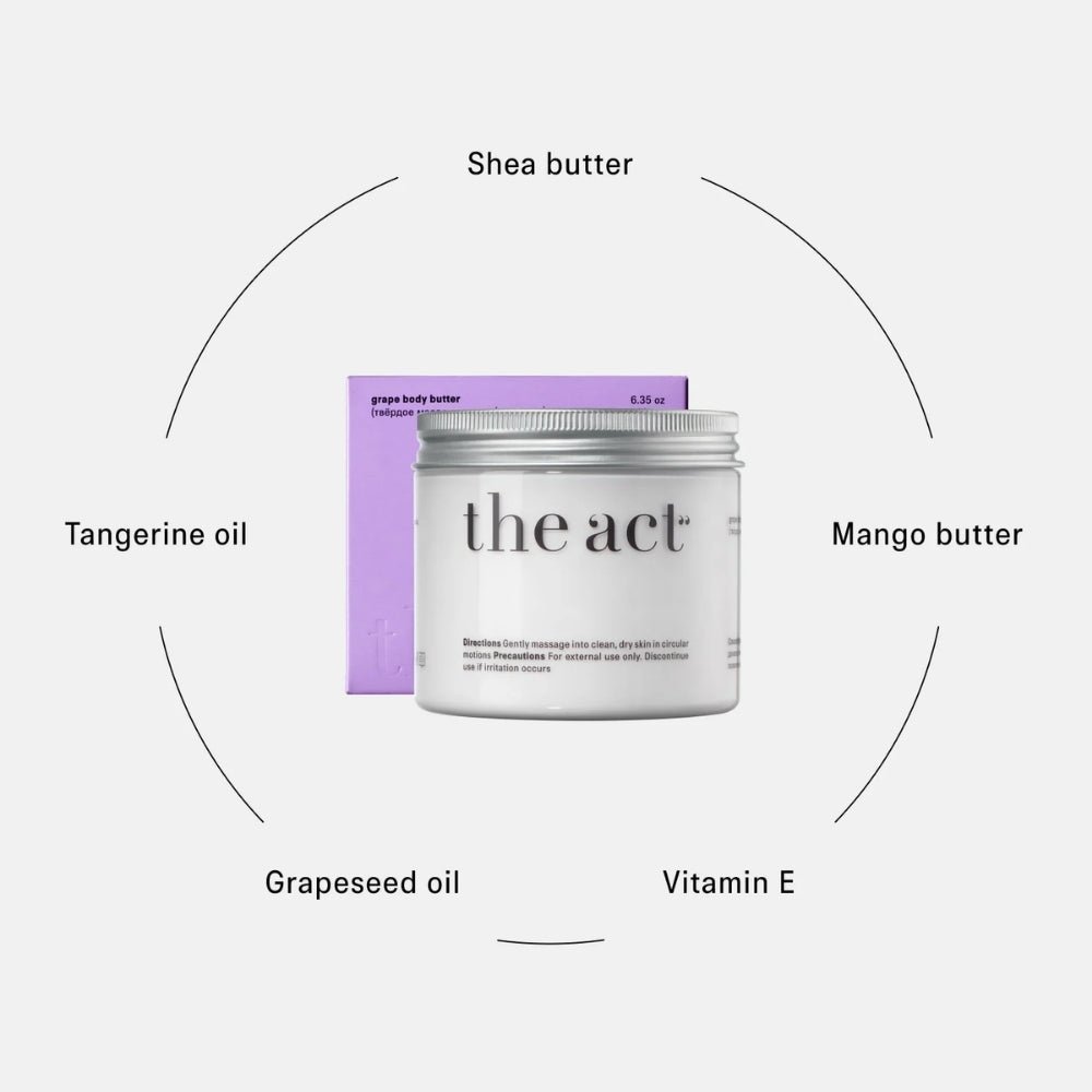 The Act Grape Body Butter 180ml - Beauty Tribe