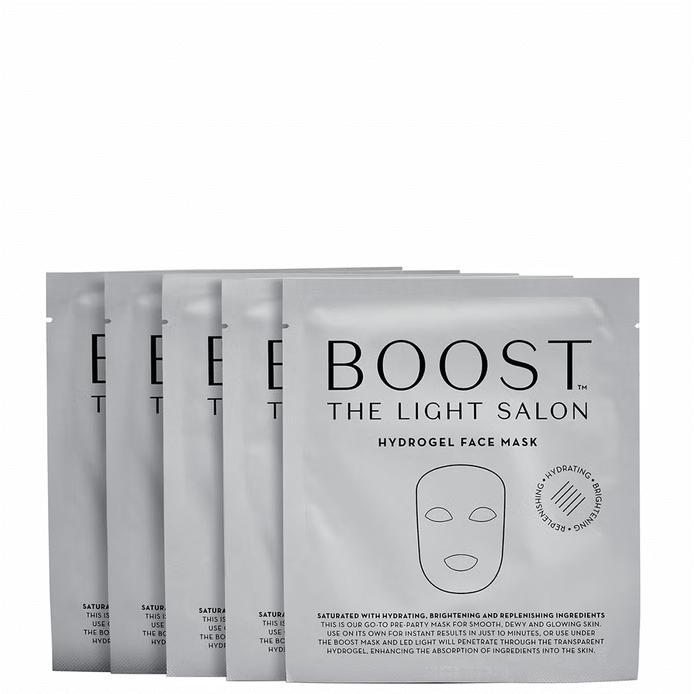The Light Salon Boost Hydrogel Face Mask 5x28g - Beauty Tribe
