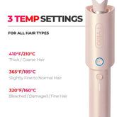 Tymo Curlgo Cordless Auto Curling Iron - Pink - Beauty Tribe