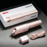 Tymo Curlgo Cordless Auto Curling Iron - Pink - Beauty Tribe