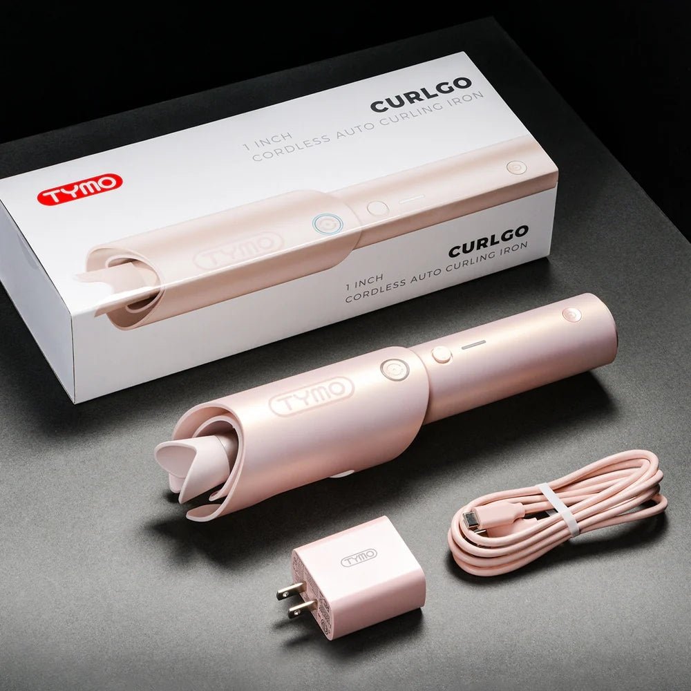 Tymo Curlgo Cordless Auto Curling Iron - Pink - Beauty Tribe