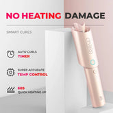 Tymo Curlgo Cordless Auto Curling Iron - Pink - Beauty Tribe