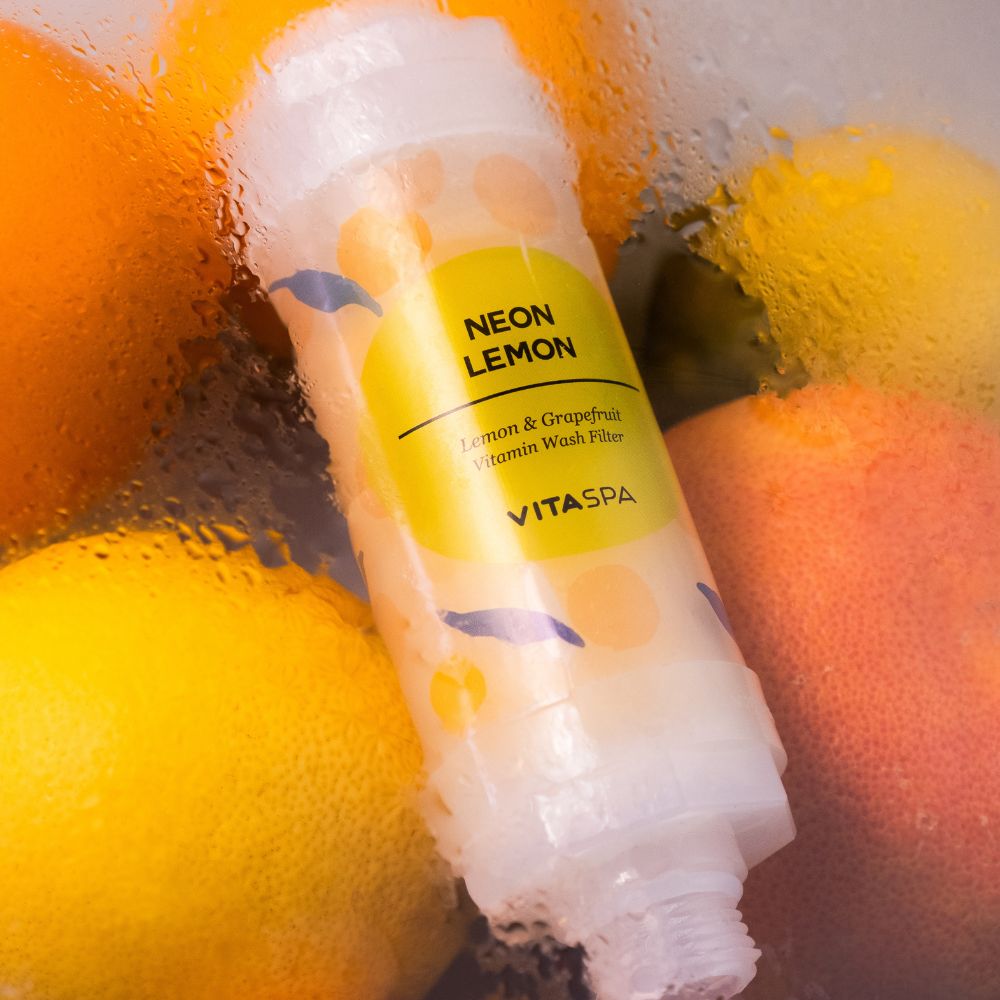 Vita Spa Vitamin Shower Filter Neon Lemon - Beauty Tribe