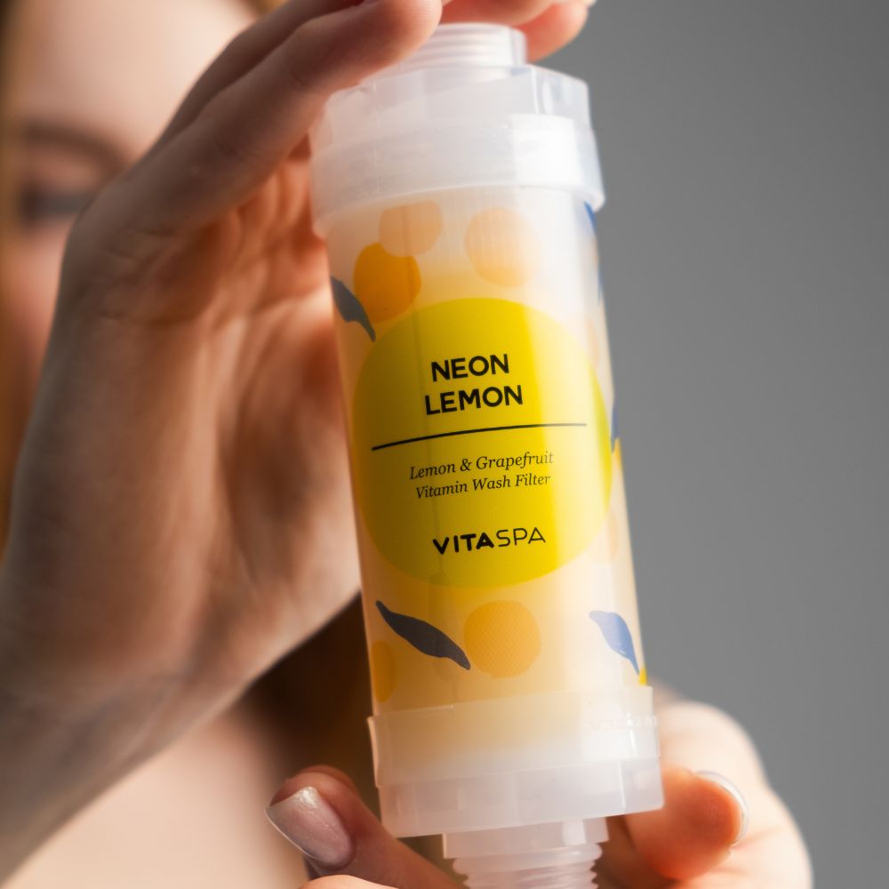 Vita Spa Vitamin Shower Filter Neon Lemon - Beauty Tribe