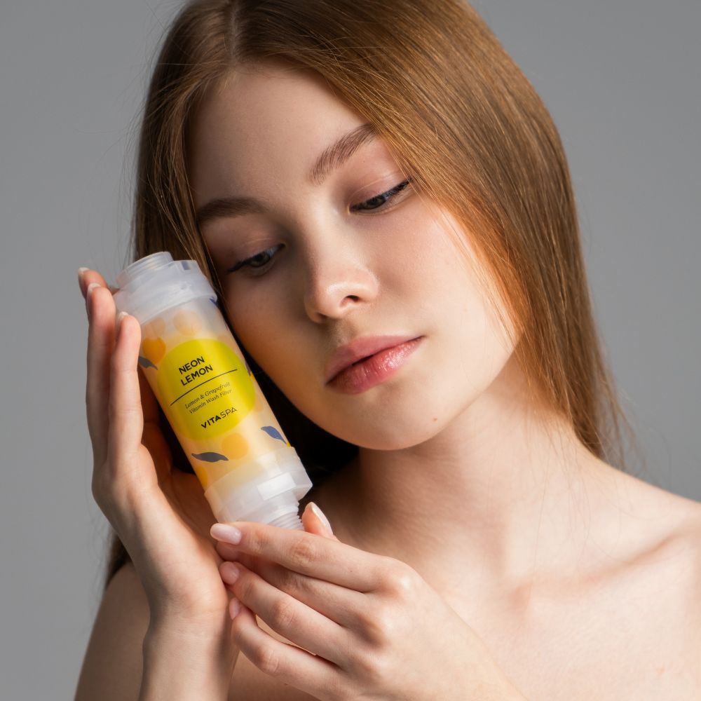 Vita Spa Vitamin Shower Filter Neon Lemon - Beauty Tribe