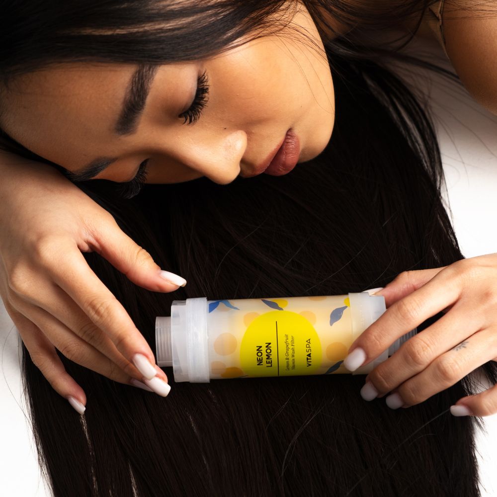 Vita Spa Vitamin Shower Filter Neon Lemon - Beauty Tribe