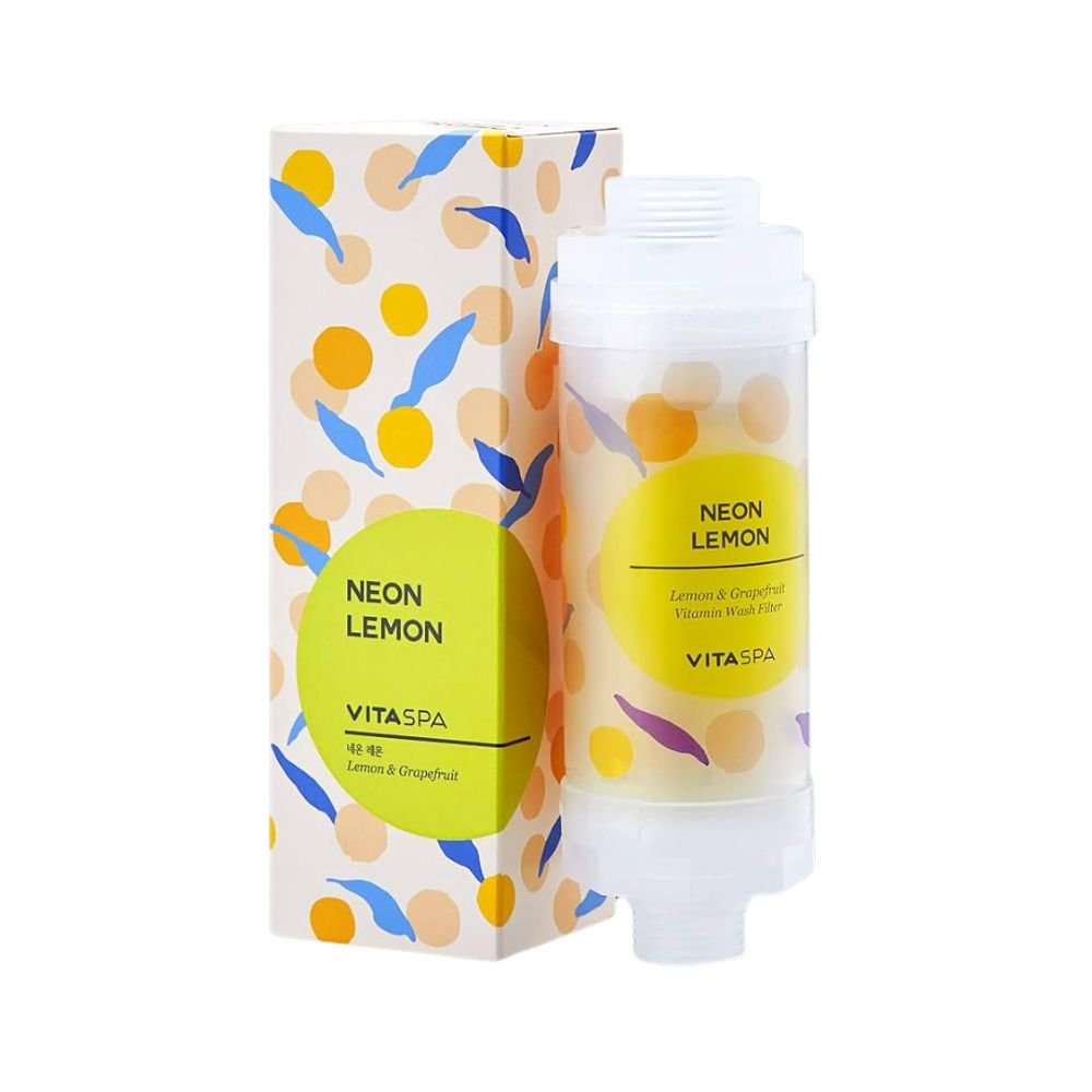Vita Spa Vitamin Shower Filter Neon Lemon - Beauty Tribe