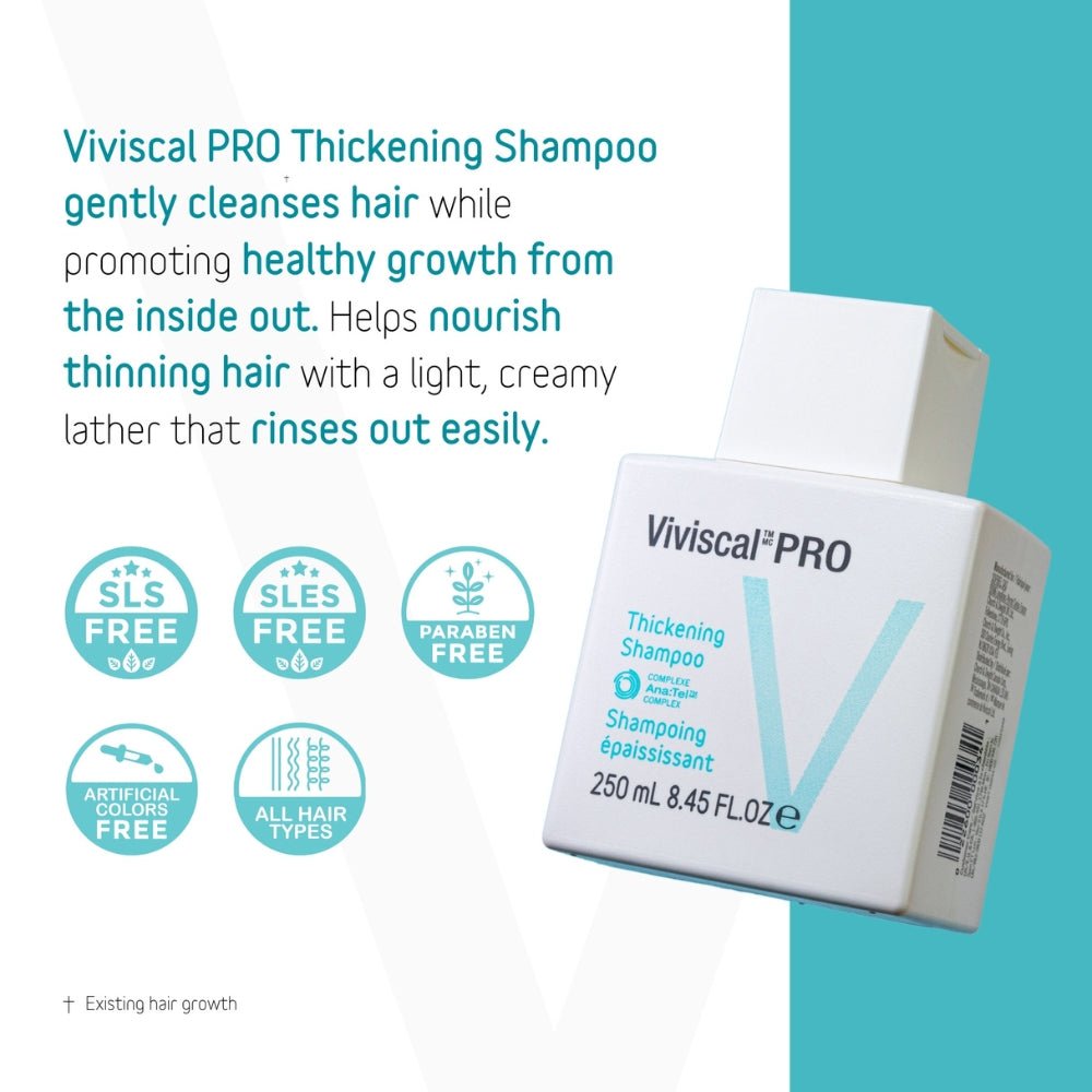 Viviscal Professional Healthy Hair Thin To Thick Shampoo 250ml - Beauty Tribe