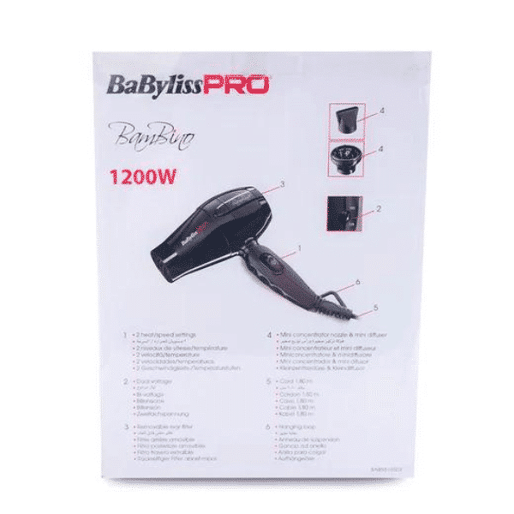 BaByliss Pro Porto Fino Bambino Hair Dryer 1200 Watts