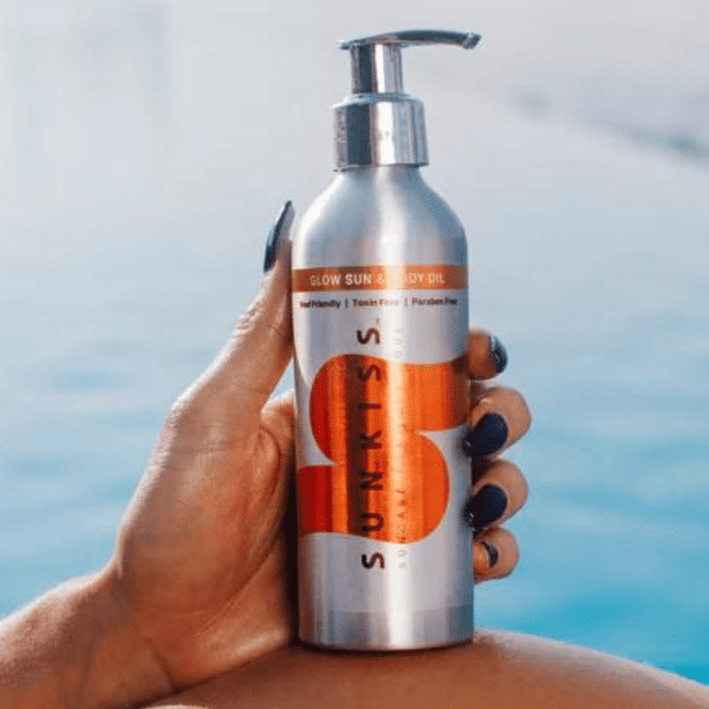 SunKiss GLOW Sun &amp; Body Tanning Oil