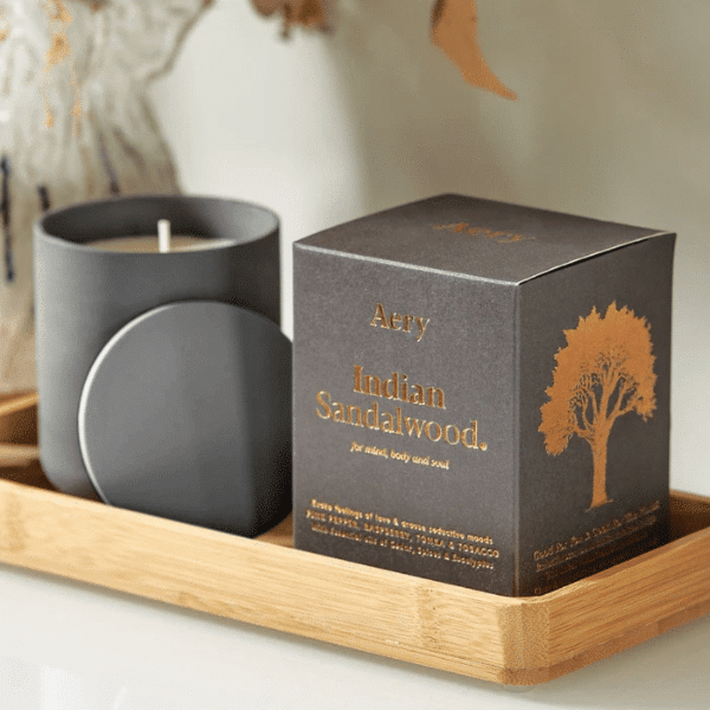 Aery Living Indian Sandalwood Candle 280g