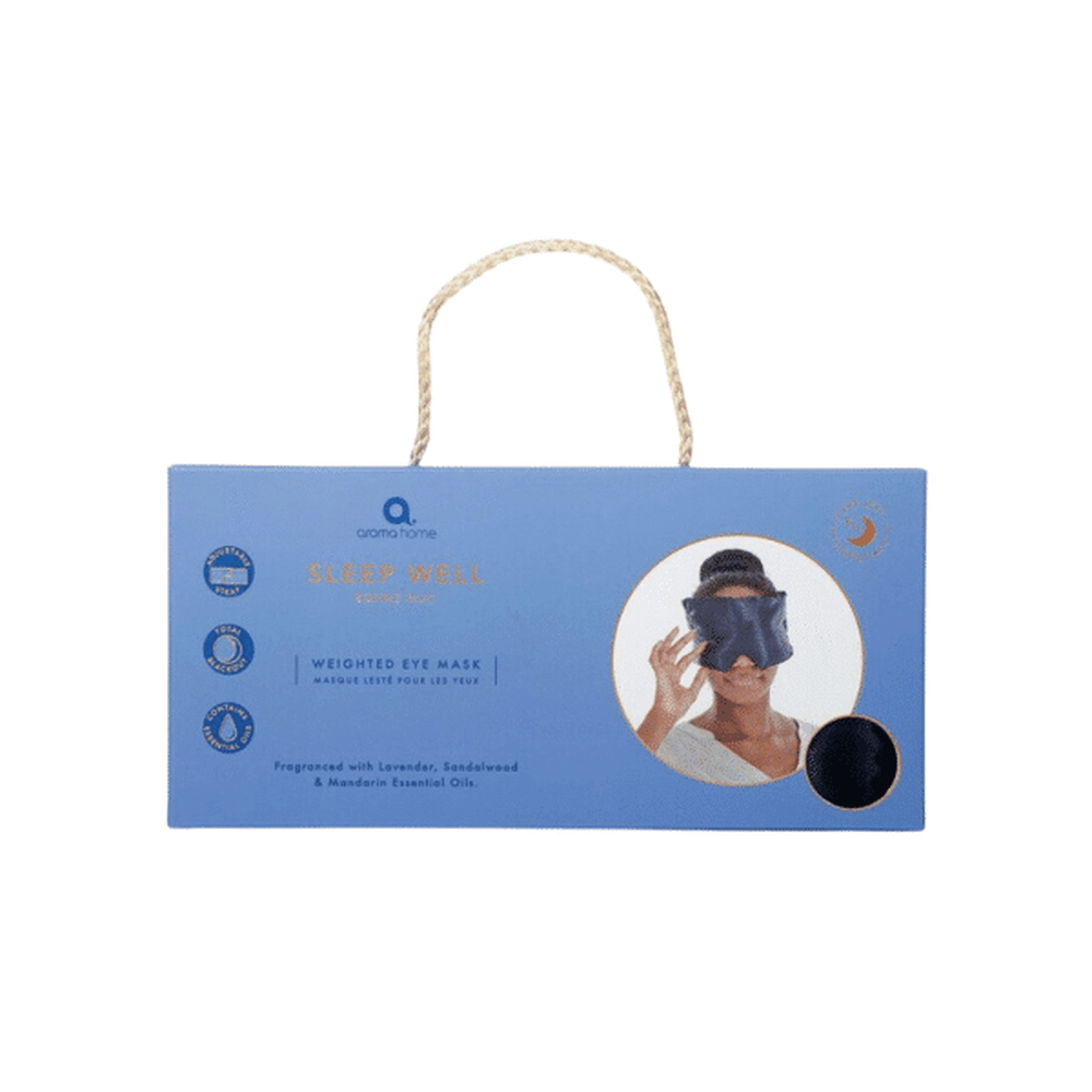 Aroma Home Sleep Well Weighted Eye Mask - Lavender, Sandalwood and Mandarin