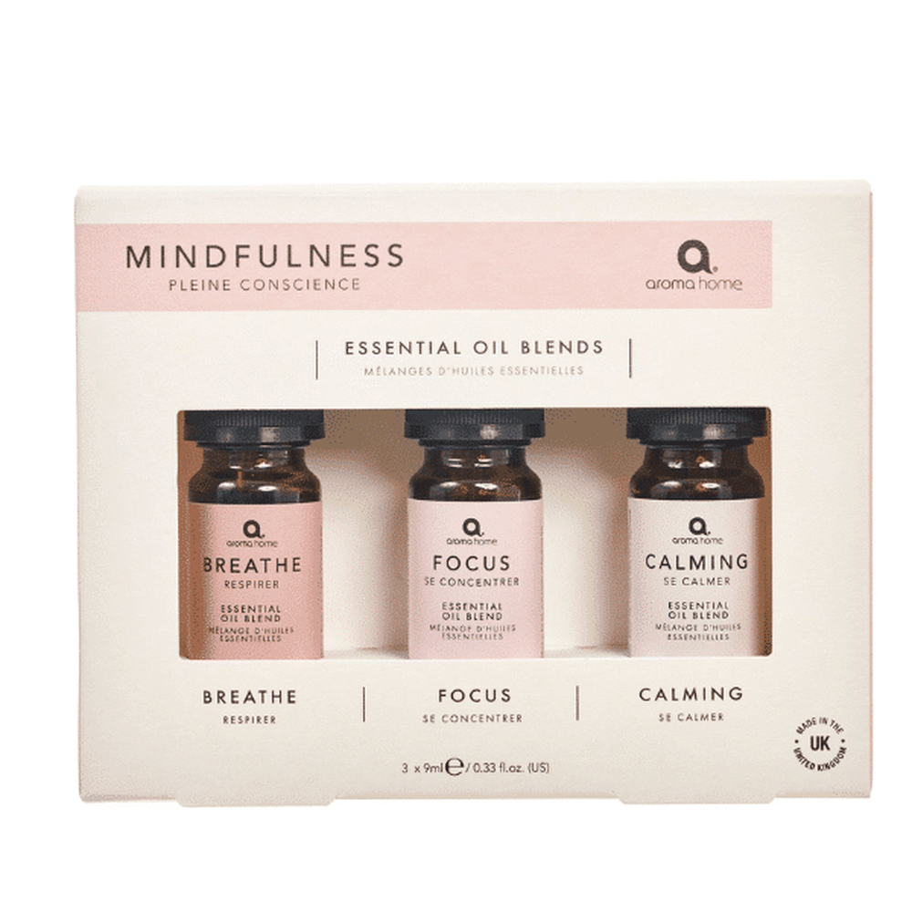 Aroma Home Mindfulness Essential Oil Blends 3x9ml