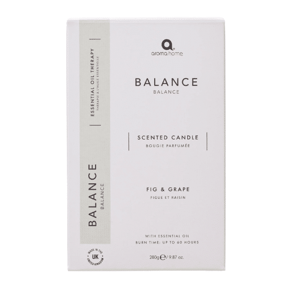 Aroma Home Balance Candle - Fig &amp; Grape Essential Oil 280g