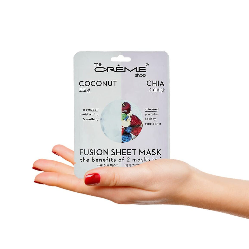 The Crème Shop Coconut + Chia 2-in-1 Infusion Mask 25g