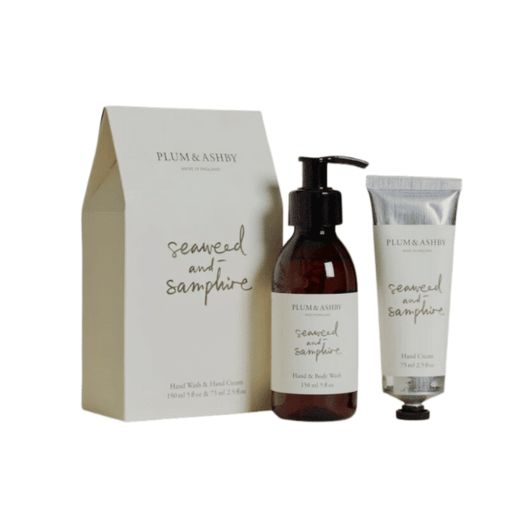 Plum &amp; Ashby Duo Set Seaweed &amp; Samphire Wash &amp; Hand Cream