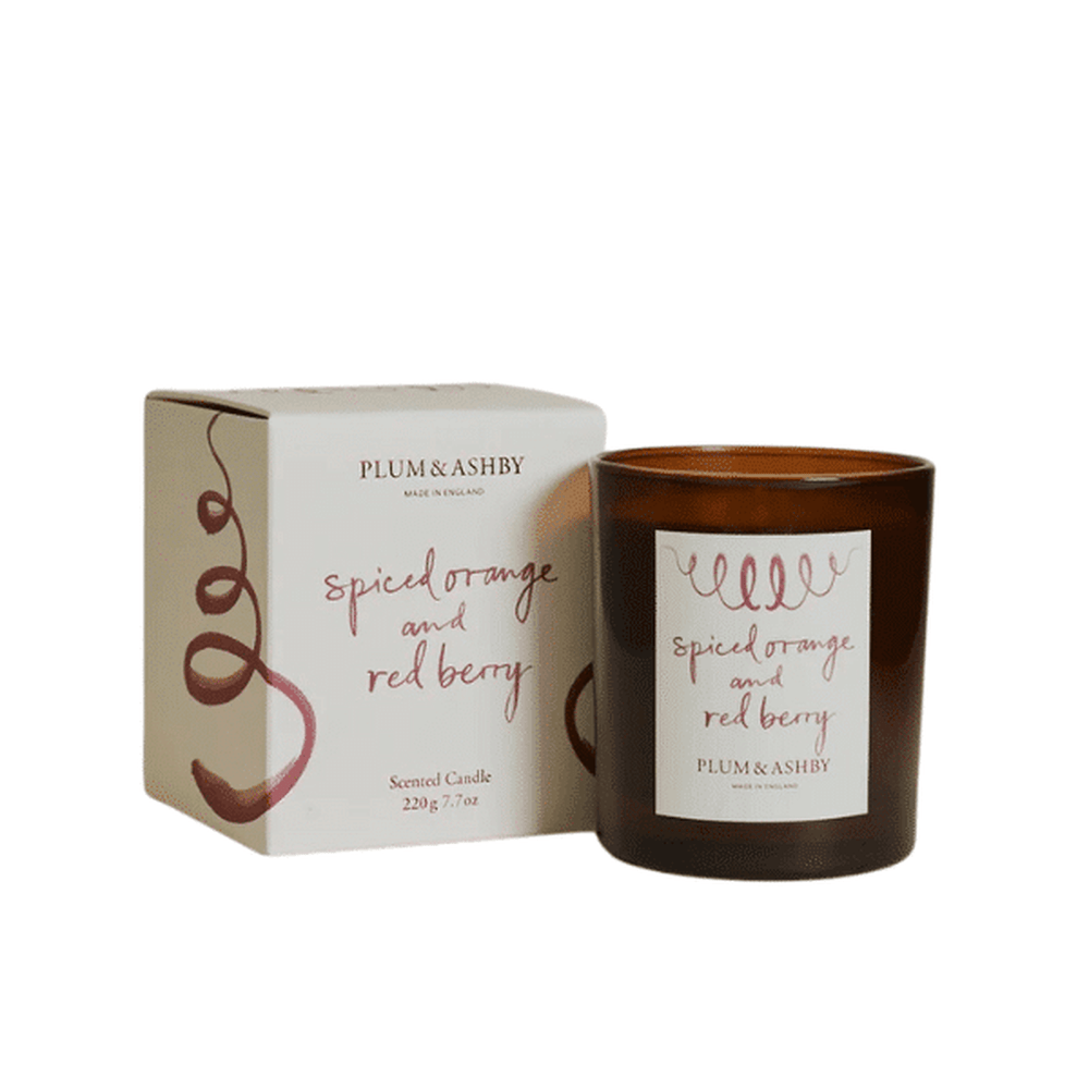 Plum &amp; Ashby Spiced Orange &amp; Red Berry Candle 220g