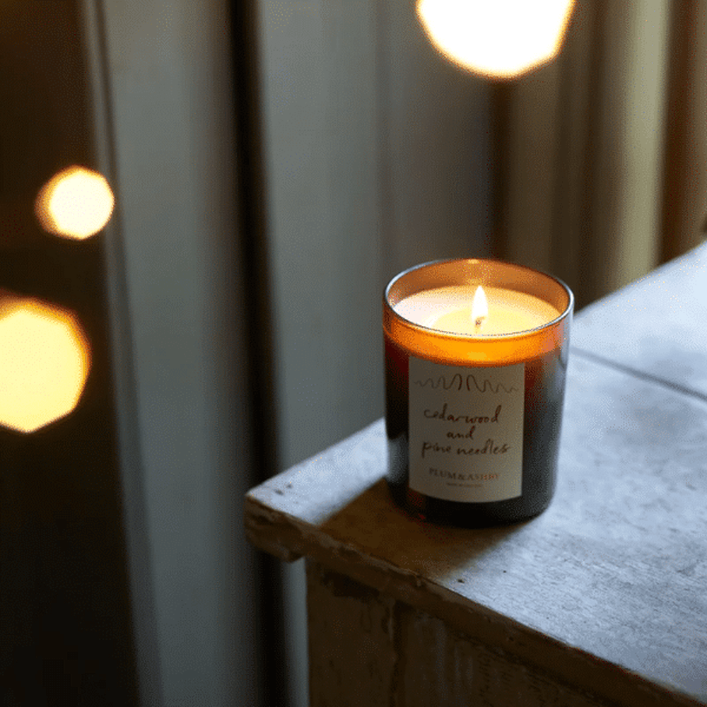 Plum &amp; Ashby Cedarwood &amp; Pine Needles Candle 220g