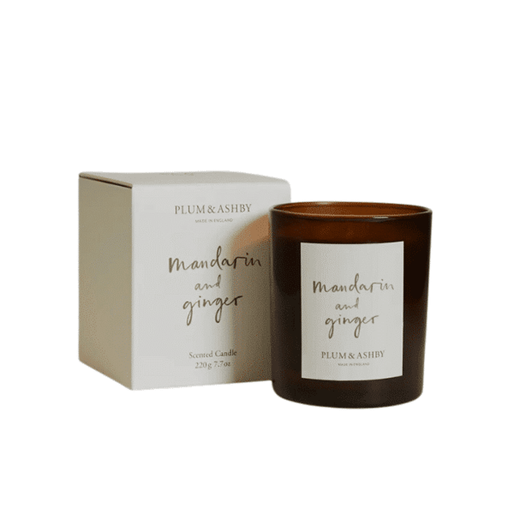 Plum &amp; Ashby Mandarin &amp; Ginger Candle 220g