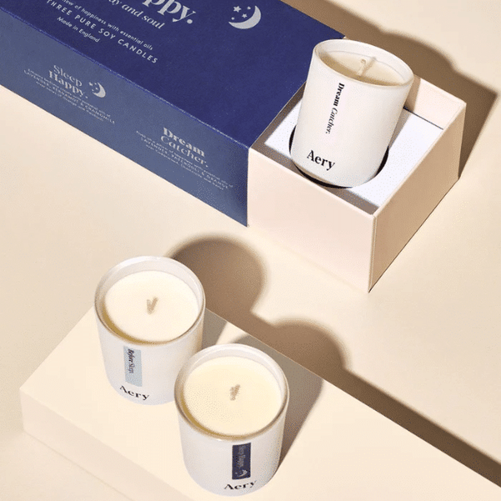 Aery Living Sleep Happy 3x Candle Gift Set