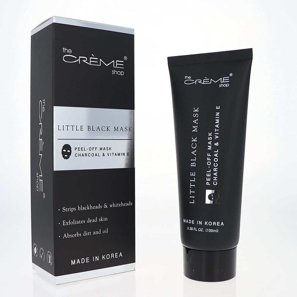 The Crème Shop LITTLE BLACK PEEL-OFF MASK CHARCOAL &amp; VITAMIN E SKINCARE