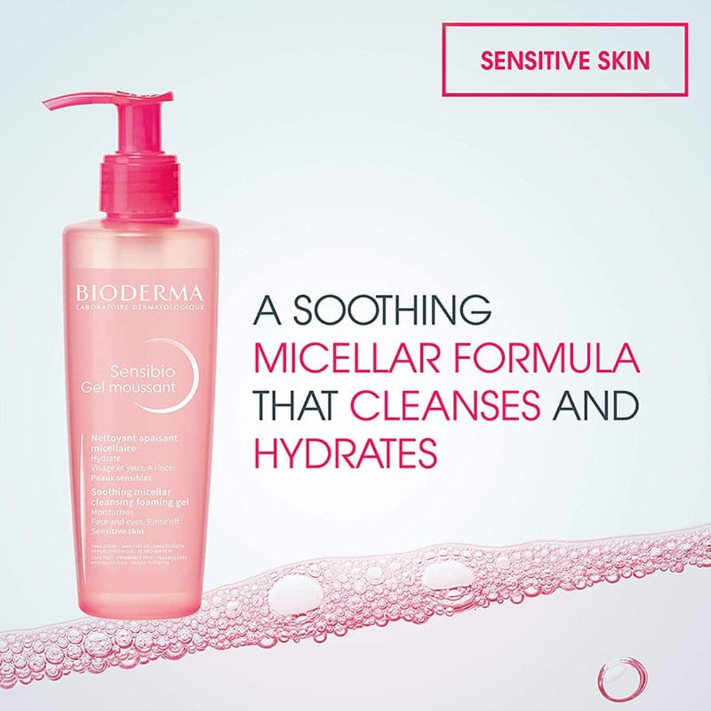 Bioderma Sensibio Gel Moussant Cleanser for Sensitive Skin 200ml