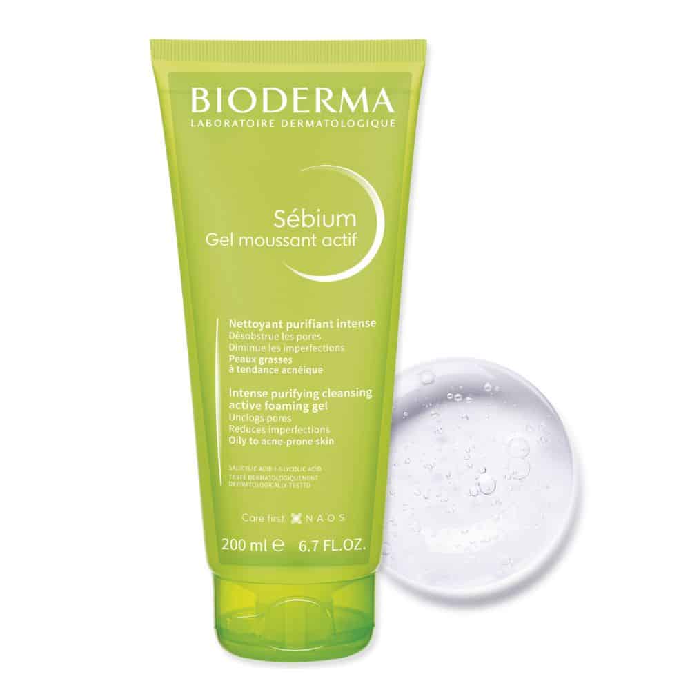 Bioderma Sebium Gel Moussant Actif Intense Purifying Foaming Gel Oily to acne-prone skin 200ml